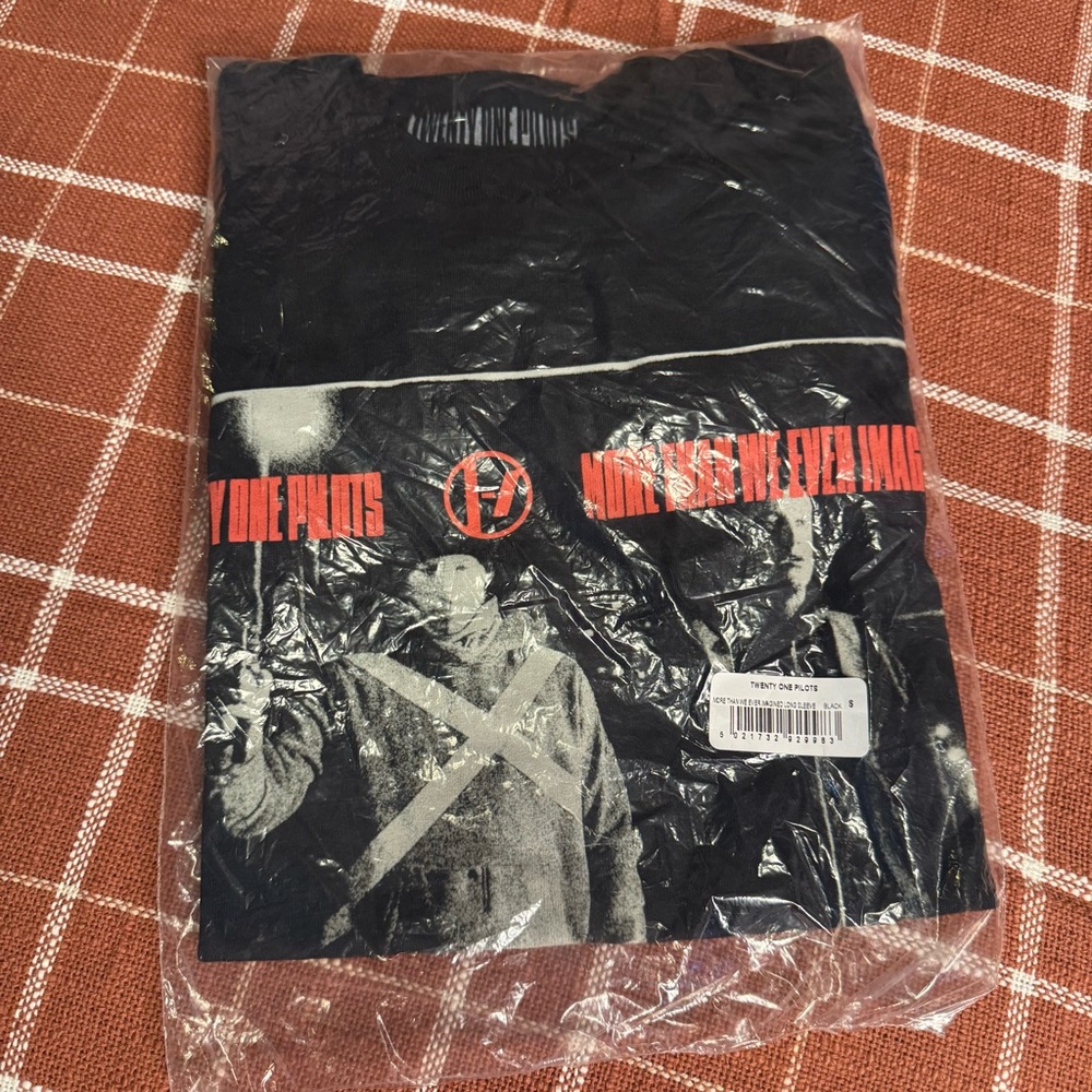 21 Pilots More Than I Ever Imagined Long Sleeve T Shirt In black Size S NWT - Picture 2 of 4